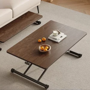 Table basse bois métal design moderne minimaliste salon bureau table pliante élégante multifonctionnelle Table basse bois métal design moderne minimaliste salon bureau table pliante élégante multifonctionnelle
