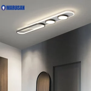 Plafonnier LED moderne nordique en métal acrylique éclairage uniforme salon chambre bureau vestiaire épuré économique
