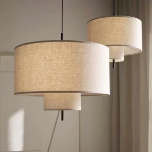 Plafonnier suspendu tissu design nordique minimaliste luminaire décoratif salon salle à manger chambre éclairage chaleureux économique élégant Plafonnier suspendu tissu design nordique minimaliste luminaire décoratif salon salle à manger chambre éclairage chaleureux économique élégant
