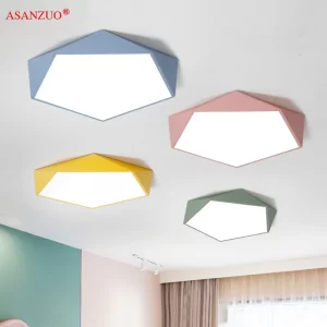 Plafonnier LED ASANZUO design moderne multicolore chambre salon éclairage ludique montage surface