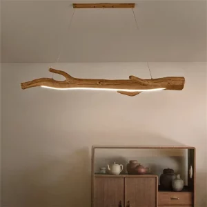 Suspension bois naturel design scandinave nordique moderne éclairage LED chaleureux économique salon chambre cuisine décoration intérieure élégante Suspension bois naturel design scandinave nordique moderne éclairage LED chaleureux économique salon chambre cuisine décoration intérieure élégante