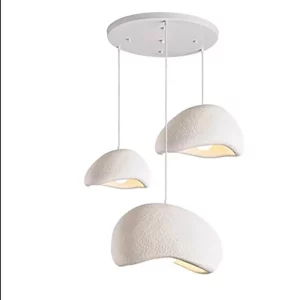 Suspension métal texturé design minimaliste nordique LED éclairage salon chambre salle à manger loft moderne élégant économique lumière chaleureuse