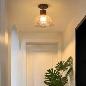 Plafonnier verre texturé design moderne vintage entrée couloir lumière chaleureuse haute qualité élégance intemporelle éclairage rétro Plafonnier verre texturé design moderne vintage entrée couloir lumière chaleureuse haute qualité élégance intemporelle éclairage rétro
