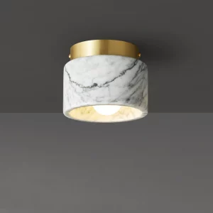 Plafonnier marbre doré design moderne intérieur élégant lumière douce chambre salon style nordique haute qualité éclairage