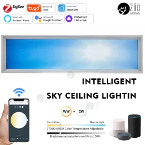 Tuya Zigbee 3.0 plafonnier intelligent Wifi CW CCT Led plafonnier salon décoration de la maison lampe intelligente pour Alexa,Google Home Tuya Zigbee 3.0 plafonnier intelligent Wifi CW CCT Led plafonnier salon décoration de la maison lampe intelligente pour Alexa,Google Home