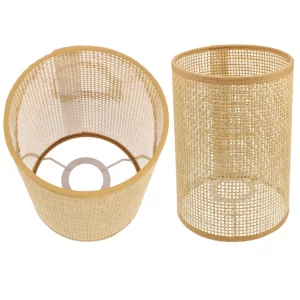 Abat-jour en rotin tissé design scandinave nordique lumière chaleureuse salon chambre élégance naturelle décoration intérieure moderne suspendu Abat-jour en rotin tissé design scandinave nordique lumière chaleureuse salon chambre élégance naturelle décoration intérieure moderne suspendu