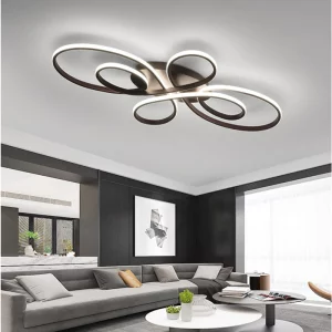 Plafonnier LED design nordique moderne lumière chaleureuse salon chambre bureau éclairage intérieur style scandinave économies d’énergie luminaire élégant