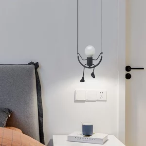 Plafonnier LED bois naturel design scandinave nordique moderne chambre salon éclairage chaleureux économique élégant