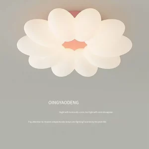 Plafonnier LED design floral moderne nordique lumière douce intérieur chambre salon cuisine salle de bain éclairage variable économique élégant