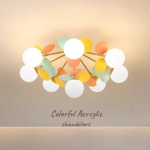 Plafonnier moderne acrylique coloré design scandinave style nordique éclairage doux chambre salle à manger décoration intérieure Plafonnier moderne acrylique coloré design scandinave style nordique éclairage doux chambre salle à manger décoration intérieure