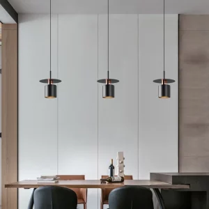 Suspension LED métal noir et cuivre design moderne-industriel éclairage salle à manger bar cuisine îlot chambres hôtels écoénergétique élégant Suspension LED métal noir et cuivre design moderne-industriel éclairage salle à manger bar cuisine îlot chambres hôtels écoénergétique élégant