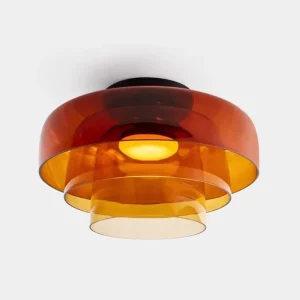 Plafonnier en verre LEVELS design nordique moderne lumière colorée pour salon chambre restaurant éclairage led élégant économie d’énergie