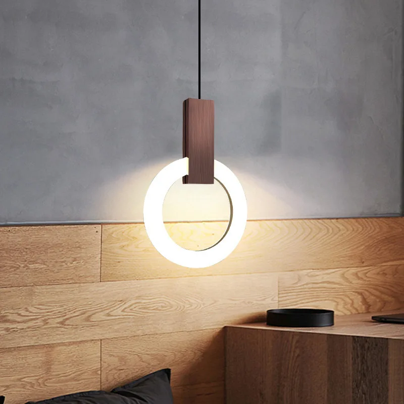 Plafonnier LED en bois naturel design scandinave moderne pour salon chambre éclairage chaleureux économique élégant