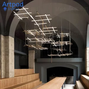 Suspension luminaire bois naturel et métal design moderne minimaliste éclairage LED salon chambre cuisine énergie économie élégance naturelle Suspension luminaire bois naturel et métal design moderne minimaliste éclairage LED salon chambre cuisine énergie économie élégance naturelle