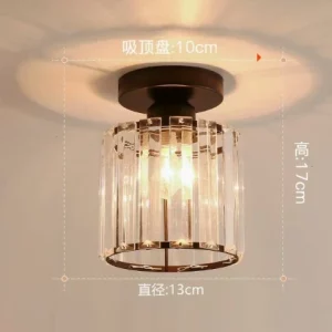 Plafonnier verre moderne design épuré lumière intérieure éclairage cuisine chambre hall balcon élégance intemporelle