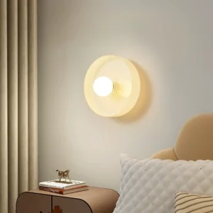 Applique murale moderne design minimaliste LED beige éclairage intérieur salon chambre couloir élégant lumière chaleureuse économique