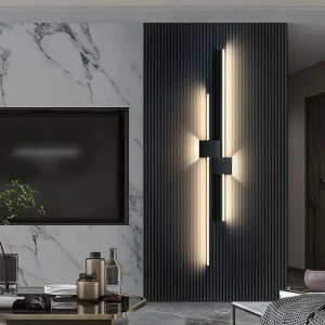 Lampe murale LED moderne design épuré lumière douce pour salon chambre bar éclairage contemporain économique facile à installer Lampe murale LED moderne design épuré lumière douce pour salon chambre bar éclairage contemporain économique facile à installer