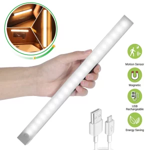 Barre LED éclairage de placard design moderne minimaliste éclairage d’appoint USB rechargeable électronique sans fil