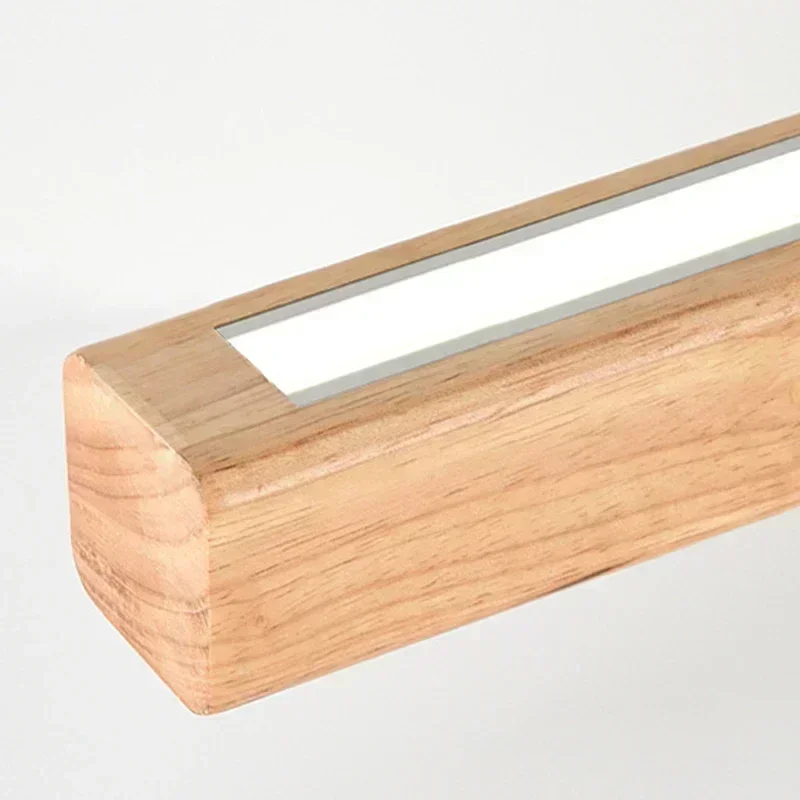 Suspension luminaire LED bois naturel design moderne nordique salle à manger cuisine éclairage chaleureux économique élégant