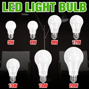 Ampoules LED E27 E14 20W économique éclairage blanc froid/chaud 240V pour maison salon économie d’énergie haute qualité