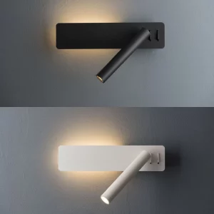 Applique murale LED rotative moderne design épuré chambre à coucher salle à manger éclairage ajustable lumière douce certification UL Applique murale LED rotative moderne design épuré chambre à coucher salle à manger éclairage ajustable lumière douce certification UL