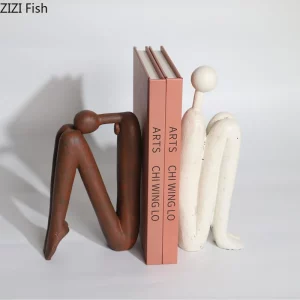 Sculpture minimaliste en résine  décoration abstraite moderne  figurines artistiques pour bureau  salon  pièce esthétique  décoration intérieure