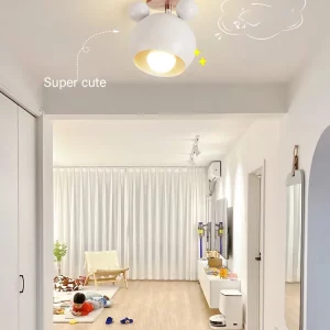 Plafonnier bois naturel design moderne minimaliste lumière chaleureuse épurée pour salon chambre cuisine loft nordique scandinave élégant économique