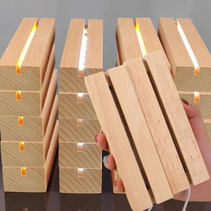 Lampe de table bois LED design scandinave moderne lumière ambiance chaleureuse salon chambre bureau éclairage économique élégant