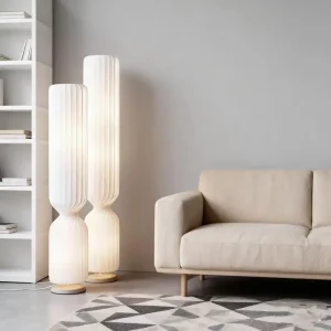 Lampadaire minimaliste nordique en bois naturel design épuré lumière chaude LED salon chambre éclairage moderne économique Lampadaire minimaliste nordique en bois naturel design épuré lumière chaude LED salon chambre éclairage moderne économique
