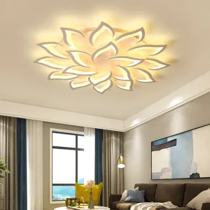 Plafonnier LED moderne design floral éclairage chaleureux salon chambre salle d’étude lustre noir et blanc éclairage domestique lumières décoratives Plafonnier LED moderne design floral éclairage chaleureux salon chambre salle d’étude lustre noir et blanc éclairage domestique lumières décoratives