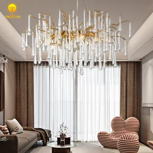 Plafonnier LED design créatif moderne luminaire décoratif salon villa suspension lumière chaleureuse éclairage intérieur style nordique scandinave élégance naturelle