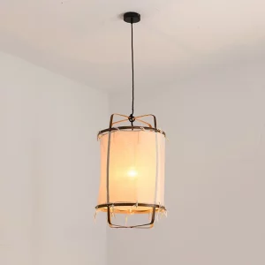 Plafonnier suspendu design bohème moderne luminaire déco en métal et tissu idéal pour salon chambre restaurant hôtel Plafonnier suspendu design bohème moderne luminaire déco en métal et tissu idéal pour salon chambre restaurant hôtel