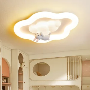 Plafonnier nuage style crème moderne chambre enfants kawaii animal lampe chambre bébé fille garçon éclairage doux rêveur