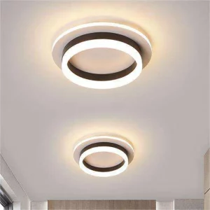 Plafonnier moderne acrylique doré lumière LED luxe hall salon chambre étude couloir éclairage élégant économique certification CE ROHS
