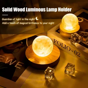 Lampe de table bois naturel design moderne minimaliste sphère lumière chaleureuse LED salon chambre bureau lumière ambiance économique élégant