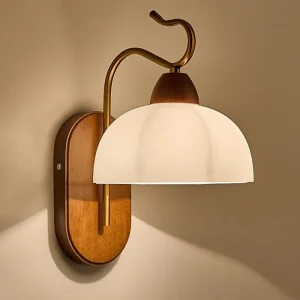 Applique murale en bois naturel et métal doré design scandinave moderne éclairage chaleureux salon chambre cuisine écoénergétique LED Applique murale en bois naturel et métal doré design scandinave moderne éclairage chaleureux salon chambre cuisine écoénergétique LED