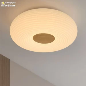 Plafonnier LED bois naturel design scandinave nordique moderne chambre salon éclairage chaleureux économique élégant Plafonnier LED bois naturel design scandinave nordique moderne chambre salon éclairage chaleureux économique élégant