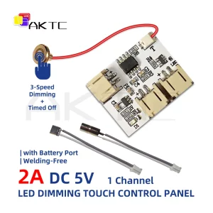 Contrôleur LED tactile moderne PCB haute qualité 3 niveaux de luminosité minuterie intégrée pour intérieur économie d’énergie design technique Contrôleur LED tactile moderne PCB haute qualité 3 niveaux de luminosité minuterie intégrée pour intérieur économie d’énergie design technique