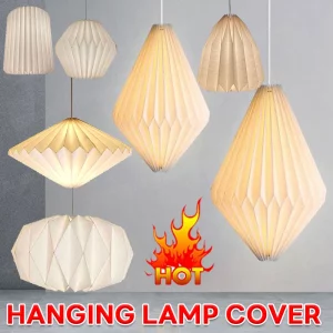 Suspension en papier style nordique abat-jour créatif Origami luminaire moderne pour salon chambre cuisine ou bureau éclairage doux et design artistique Suspension en papier style nordique abat-jour créatif Origami luminaire moderne pour salon chambre cuisine ou bureau éclairage doux et design artistique