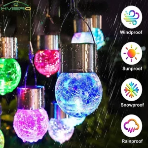 Luminaire suspendu extérieur solaire LED verre métal design moderne éclairage décoratif jardin patio fête ambiances colorées durables Luminaire suspendu extérieur solaire LED verre métal design moderne éclairage décoratif jardin patio fête ambiances colorées durables