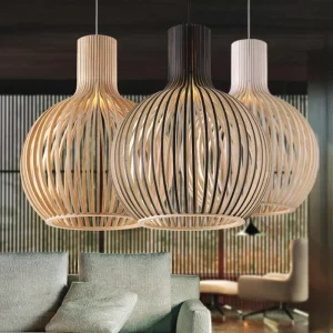 Suspension bois naturel design scandinave nordique éclairage chaleureux luminaire moderne salle à manger salon ambiance élégante Suspension bois naturel design scandinave nordique éclairage chaleureux luminaire moderne salle à manger salon ambiance élégante