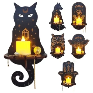 Applique murale bois gravé LED motifs mystiques design bohème éclairage chaleureux décoration intérieure salon chambre bureau mystique ésotérique artistique Applique murale bois gravé LED motifs mystiques design bohème éclairage chaleureux décoration intérieure salon chambre bureau mystique ésotérique artistique