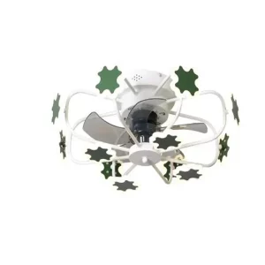 Plafonnier ventilateur invisible LED design moderne blanc avec télécommande éclairage intérieur chambre salle à manger déco étoile Plafonnier ventilateur invisible LED design moderne blanc avec télécommande éclairage intérieur chambre salle à manger déco étoile