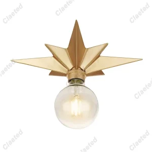 Plafonnier métal étoile design moderne style rétro vintage salon cuisine chambre éclairage chaleureux LED économies d’énergie élégance naturelle Plafonnier métal étoile design moderne style rétro vintage salon cuisine chambre éclairage chaleureux LED économies d’énergie élégance naturelle