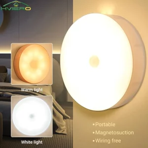 Veilleuse sans fil capteur de mouvement chambre 8LED détecteur décoration murale lampe ronde chambre escalier placard chevet armoire ampoules Veilleuse sans fil capteur de mouvement chambre 8LED détecteur décoration murale lampe ronde chambre escalier placard chevet armoire ampoules