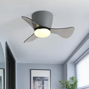 Plafonnier industriel design moderne minimaliste éclairage LED ventilation télécopie salon chambre balcon style art déco élégance fonctionnalité