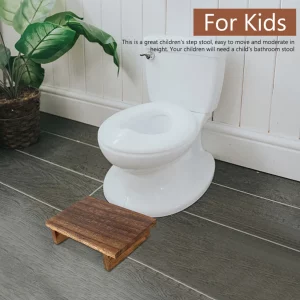 Tabouret enfant en bois naturel design scandinave nordique moderne salle de bain chambre sécurité stable léger facile à transporter Tabouret enfant en bois naturel design scandinave nordique moderne salle de bain chambre sécurité stable léger facile à transporter