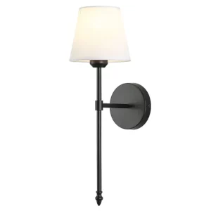 Applique murale moderne en métal et tissu  design épuré  éclairage intérieur  chambre  salon  couloir  lumière décorative élégante