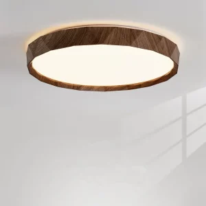 Plafonnier bois naturel design scandinave LED lumière douce chambre salon éclairage moderne économique élégant