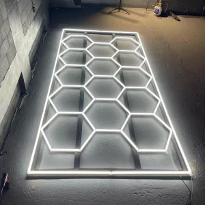 Plafonnier LED design moderne géométrique hexagonal éclairage industriel salon garage salle de sport éclairage détaillé économique longue durée de vie Plafonnier LED design moderne géométrique hexagonal éclairage industriel salon garage salle de sport éclairage détaillé économique longue durée de vie